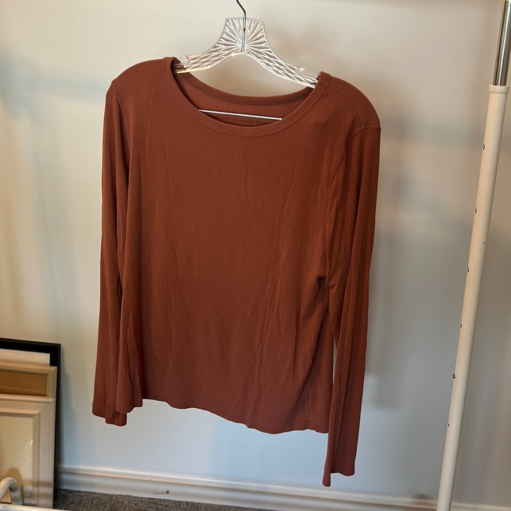 A New Day Burnt Orange Long Sleeve